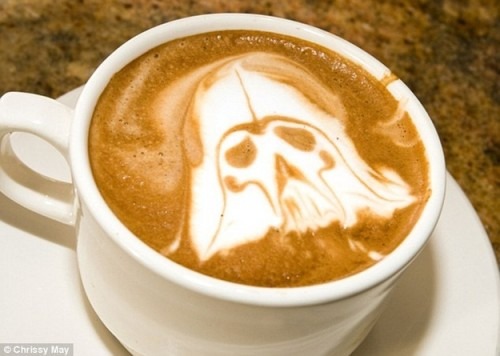 Darth Vader Coffee Art