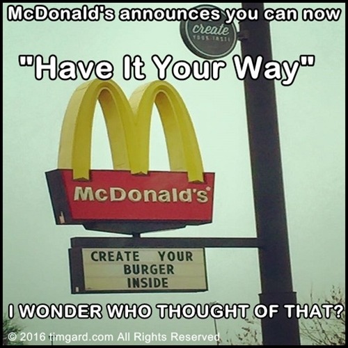 Tim Gard Meme - McDonald's