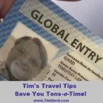 Tim Gard Travel Tips - Global Entry Card